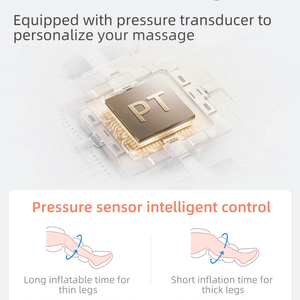 Masseur professionnel à pression pour le genou, le mollet et la jambe - Soins articulaires à domicile, masseur de jambe à 4 chambres - Product Image 4