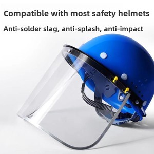 Histay High Temperature Radiation Protection Mask Face <b>Shield</b> Resistant 1000 Degrees Durable PC Material Gray Visor ATPV - Product Image 4