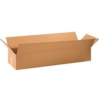 Boîte en carton ondulé de grande taille, brun kraft, rectangulaire, pour l'expédition de skateboards, emballage pour le transport de planches de surf