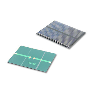 แผงโซลาร์เซลล์อีพ็อกซี่บอร์ด 70x55 มม. 5.5V 90mA โพลีคริสตัลไลน์ซิลิคอนกลางแจ้งแบบพกพา DIY โมดูลการผลิตพลังงาน - Product Image 2