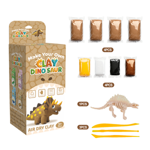 Kit de Pâte à Modeler Dinosaure T-Rex Personnalisé - Fournitures d'Art Créatif DIY Non Toxiques à Séchage à l'Air pour Enfants, Vente en Gros, OEM Usine - Product Image 2
