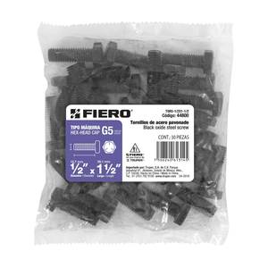 Fiero TOR5-1/2X1-1/2 sacchetto in acciaio 30 M2.5/M3.5 fili 1/2X1-1/2 'zinco placcato ossido nero finitura 70mm lunghezza JIS ISO Standard - Product Image 1