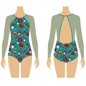 Haute Qualité Ombre Sublimation <span class=keywords><strong>À</strong></span> Manches Longues Vêtements De Danse <span class=keywords><strong>Ballet</strong></span> Compétition De Gymnastique Justaucorps - Product Image 2
