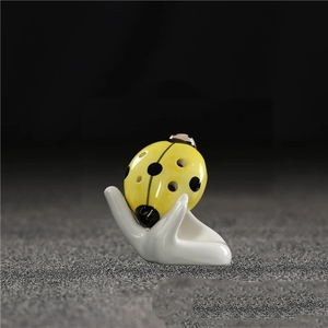 Ocarina de Porcelana Colorida con Diseño de Mariquita, 6 Orificios, Pequeño Instrumento Musical para Práctica de Estudiantes y Recuerdo - Product Image 3
