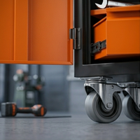 Armoire à outils mobile robuste en acier avec tiroirs verrouillables, chariot à outils industriel pour garage, personnalisable OEM