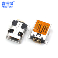 90 degrés 4 broches Type A femelle Usb 3.0 câble prise connecteur coque verticale avec collier 180 degrés Mini USB connecteurs femelles