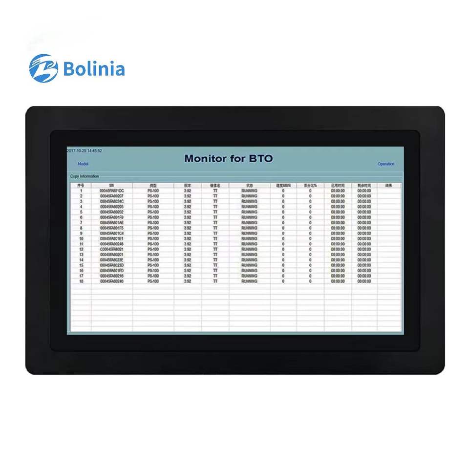 11.6 Inch Industrial LCD Monitor IPS Panel Pure Plane Display Capacitive Touch Screen LED Backlight PCAP Mount CE/FCC/ROHS Stock