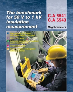 เครื่องทดสอบฉนวนดิจิตอลแบบตั้งโปรแกรมได้ Chauvin Arnoux Ca 6543 1kV - Product Image 2