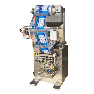 double jacket hopper filling sachets packing machine for chocolate paste chili shampoo