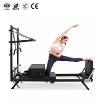 ZENJOY Reformer Pilates de Haute Qualité avec Tour, Équipement de Fitness pour la Maison, Yoga et Entraînement, Machine de Pilates Reformer