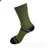 Chaussettes de randonnée thermiques imperméables 100 % coton pour l'extérieur - Séchage rapide, antibactériennes, hauteur cheville, pour sports d'hiver et ski