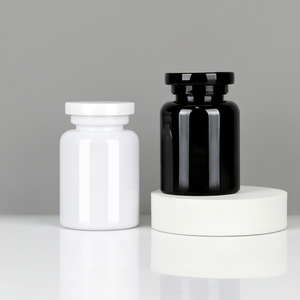 Flacon de pilules en PET de qualité médicale pour pharmacie, 170 ml, 180 ml, avec bouchon à vis à l'épreuve des enfants, avec logo personnalisé, conteneur pour capsules - Product Image 1