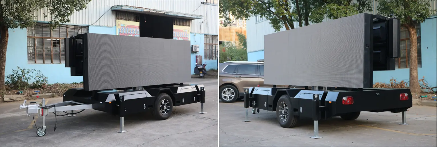 Hot Selling Energiebesparende Scherm Aanhangwagen Ef8ne Outdoor Mobiele Led Scherm Aanhangwagen