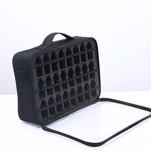 Sac de rangement pour vernis à ongles, organisateur de maquillage cubique en tissu Oxford 600D pour utilisation en salon de manucure - Product Image 3