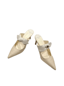 Zapatos de Mujer Jimmy de Alta Calidad y Moda, Tejidos con Tela de Rafia, Decorados con Lazos de Mariposa en la Parte Superior - Product Image 2