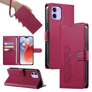 เคสหนังมีกระเป๋าเงินลายแมวน่ารักสำหรับ iPhone 12 MINI 11 PRO MAX XS MAX XR 6 7 8 plus SE 2020ฝาพับตั้ง<span class=keywords><strong>2022</strong></span> - Product Image 5
