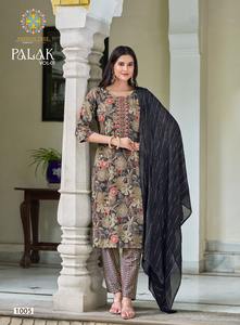 Nueva colección de pantalones Kurtis de 3 piezas con juego Dupatta para ropa regular y de oficina Kurti pakistaní - Product Image 5