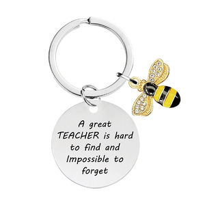 Little Bee Honey Charm Llavero con temática Crochet Bee Esmaltado Bumble Bee Llavero con borla Monedero Bolsa Accesorios - Product Image 6