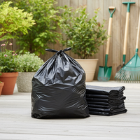 Sacs poubelle en plastique recyclé, grand format, pour entrepreneurs, très résistants, noirs, sacs poubelle, sacs à ordures, bolsas de basura, sacs à déchets