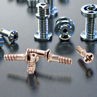 Vis autoperceuses miniatures de haute précision en acier inoxydable à tête plate Phillips, petites vis autotaraudeuses à moitié filetées ISO