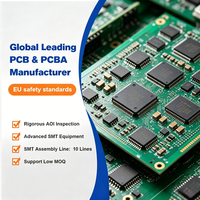 Pièces électroniques, assemblage de circuits imprimés multicouches, finition de surface ENIG Eagle, circuit de commande de bouton d'ascenseur, soudure verte, OEM PCBA