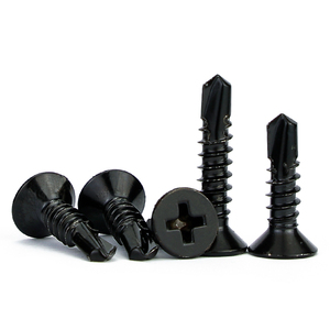 Ngói thép màu tự khoan Vít Đầu Phẳng vít đen 410 thép không gỉ Phillips chìm đầu vít tự khai thác - Product Image 4