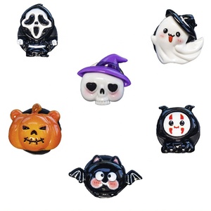 Nuevo y Lindo Clip Aromatizante para Ventilación de Coche con Diseño de Calavera para Halloween, Aroma a Naranja, Decoración para Coche - Product Image 5