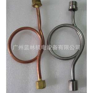 Brass Pressure Gauge Bend and Buffer Tube with Shock <b>Absorber</b> and Condenser Coil - Product Image 2