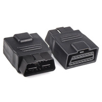 12V 24V OBD2 16P Fully Powered16 Pin Male to Female Adapter Connector