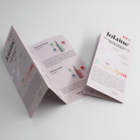 Brochure publicitaire A4 pliée en trois, impression recto-verso personnalisée, dépliants, mini-menu en carton couché