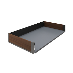 Meuble de rangement multifonctionnel mural <span class=keywords><strong>en</strong></span> alliage d'aluminium, grain noyer, moderne, écologique, durable et robuste pour vaisselle et bols de cuisine - Product Image 6