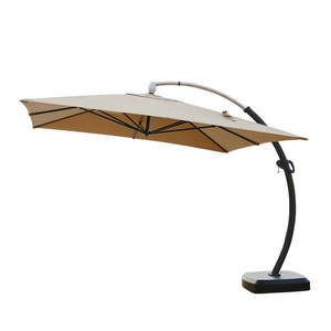Sombrilla de Jardín Grande con Base Curva de Aleación de Aluminio, Diseño Versátil, Muebles de Exterior de Lujo <span class=keywords><strong>para</strong></span> Playa, Rotación - Product Image 5