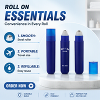 Nouvelles Bouteilles Roll-on en Plastique PP Frosted 25ML – Couleurs 2026