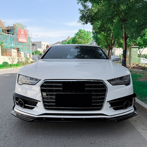 สติ๊กเกอร์ติดฝากระโปรงหน้ารถยนต์ Audi A7 S7 C7 สีดำเงา ลายคาร์บอนไฟเบอร์ วัสดุ ABS ลายเรขาคณิต ปี 2015-2018 - Product Image 1