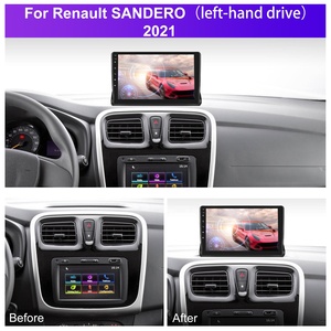 Podofo Double Din 10.1 pouces Android autoradio Carplay Android Auto pour Renault <span class=keywords><strong>Sandero</strong></span> 2021 RDS HIFI EU/US/RU <span class=keywords><strong>Stock</strong></span> - Product Image 4