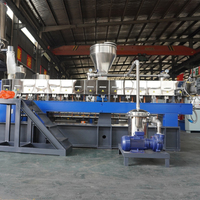 Extrudeuse à double vis de machine de granulateur en plastique gaspillé de 500 kg/h pour le granulateur de granules de HDPE ABS PP