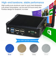 Pc personalizado n3700 quad core, mini pc de escritorio con placa base itx para pc de juego