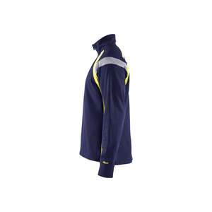 BLAKLADER - 343211588933XS Sweat avec demi-zip Bleu marine/Jaune haute visibilité-EAN 7330509595572 HI-VIS WORKWEAR - Product Image 5