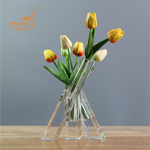 Honor of Crystal Wedding Home Decoration Crystal Glass <strong>Flower</strong> <strong>Vase</strong> Transparent Crystal <strong>Vase</strong> High Quality Handmade <strong>Vase</strong> - Product Image 3