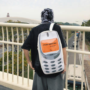 New Personalized Funny Phone <b>Backpack</b> Casual Style Large Capacity For Students School Daily Use Waterproof Material Design - Product Image 3