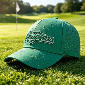Manufacturer Customizable Waterproof Performance Golf Hat Laser Perforated 2D 3D Embroidery Logo Lightweight Sun Protection VN - Product Image 1
