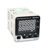 Contador de pantalla LCD industrial de 6 dígitos JS100 RS485 Modbus reinicio preestablecido programable hecho de plástico duradero