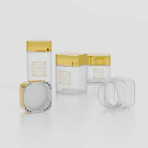 Tùy Chỉnh Tamper Hiển Nhiên Nhãn Thủy Tinh Khô Nụ Hoa Jar Mùi Bằng Chứng Trẻ Em Chống Nắp 3.5G Vuông Lọ Thủy Tinh Cho Các Loại Thảo Mộc Thuốc Lá - Product Image 4