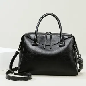 Bolso de Hombro de Diseño de Lujo para Mujer, con Logotipo Personalizado, Color Marrón, Grande, de Cuero PU - Product Image 1