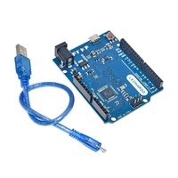 Placa de desarrollo de microcontrolador Leonardo R3 ATMEGA32U4 versión oficial con cable adecuado para Arduino