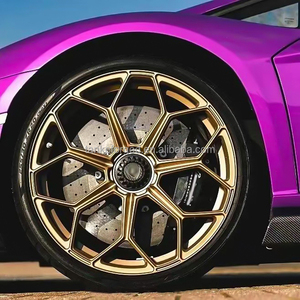 Roues de voiture de tourisme Jantes forgées 22 pouces 5x130 5x120 5x112 Jantes en alliage or pour <span class=keywords><strong>Lamborghini</strong></span> Huracan Urus Revuelto <span class=keywords><strong>Vision</strong></span> GT - Product Image 4
