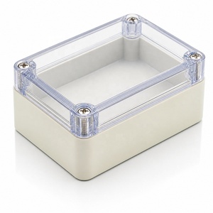 Petite boîte de jonction en ABS, boîtier électrique étanche IP65, vis et presse-joints inclus, petite boîte en plastique pour extérieur - Product Image 1