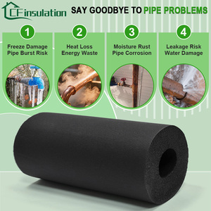 Isolation CF Ruba Tubes d'isolation en mousse de caoutchouc NBR/PVC <span class=keywords><strong>pré</strong></span>-fendus Isolation des tuyaux d'eau chaude/réfrigérés - Product Image 4