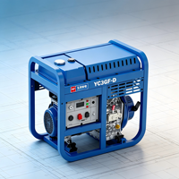 Générateur diesel portable monophasé 3 kW, puissance nominale 2,8 kW, pour le camping et la maison