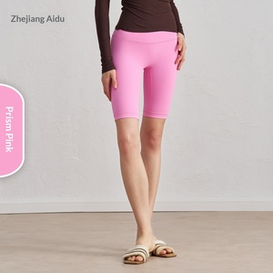 <span class=keywords><strong>Aido</strong></span> NULS Nude Feel - Pantalones cortos de yoga para mujer, ajustados, sin costuras, de doble cara, de elastano/algodón, de cinco puntos, de longitud media, cintura alta - Product Image 5
